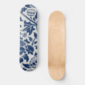  blauw ventilatorpatroon persoonlijk skateboard (Voorkant)
