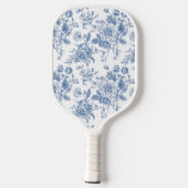 Blauw ventilatorpatroon pickleball paddle (Achterkant)