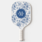 Blauw ventilatorpatroon pickleball paddle (Voorkant)