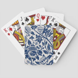 blauw ventilatorpatroon pokerkaarten