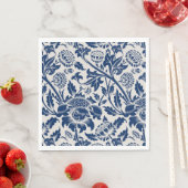 blauw ventilatorpatroon servet (Insitu)