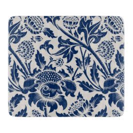 blauw ventilatorpatroon snijplank