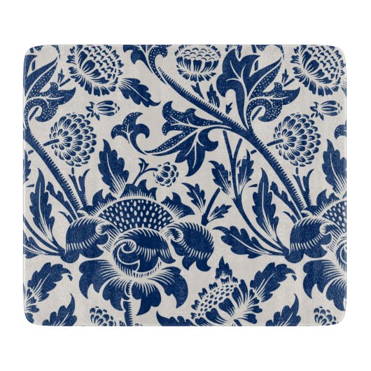 blauw ventilatorpatroon snijplank (Voorkant)