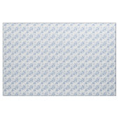 Blauw ventilatorpatroon stof (Yard (91,4 cm))