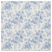 Blauw ventilatorpatroon stof (Swatch)