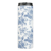 Blauw ventilatorpatroon thermosbeker (Achterkant)