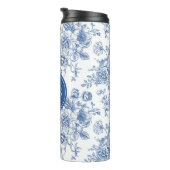 Blauw ventilatorpatroon thermosbeker (Geroteerd rechts)