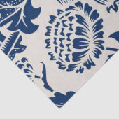  blauw ventilatorpatroon tissuepapier (Detail)