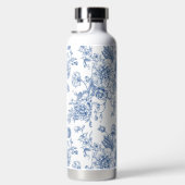 Blauw ventilatorpatroon waterfles (Rechts)