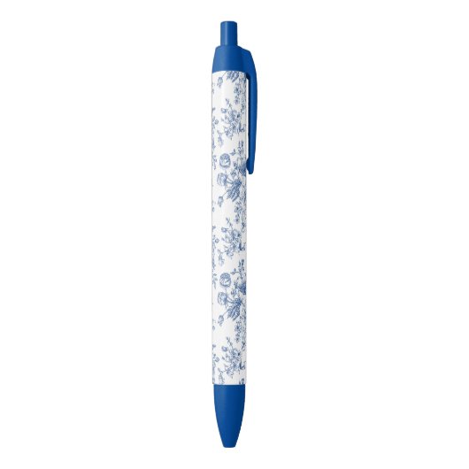 Blauw ventilatorpatroon zwarte inkt pen (Achterkant (Verticaal))