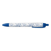Blauw ventilatorpatroon zwarte inkt pen (Bodem)