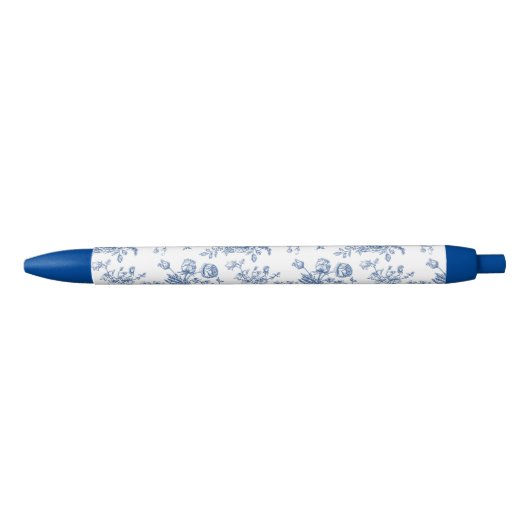 Blauw ventilatorpatroon zwarte inkt pen (Voorkant)