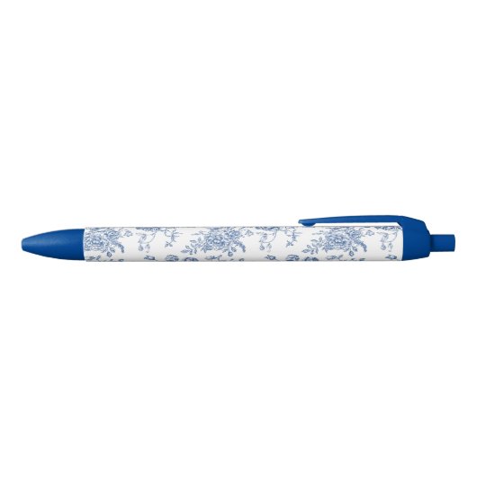 Blauw ventilatorpatroon zwarte inkt pen (Bovenkant)