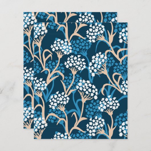 Blauw ventilatortekenpatroon (Voorkant / Achterkant)