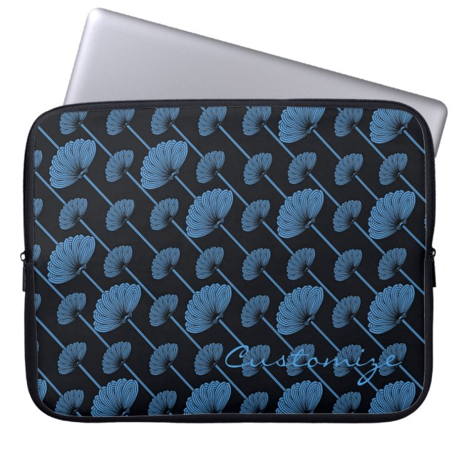 Blauw ventilatorventilatorbeschermhoes laptop sleeve (Voorkant)