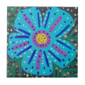 Blauw ventilatorverf tegeltje (Voorkant)