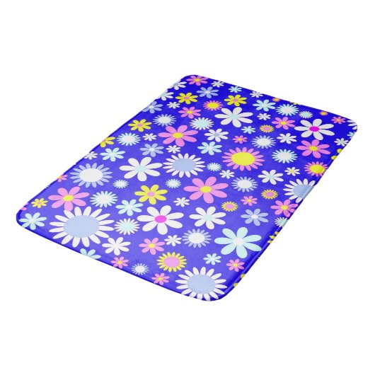 Blauw ventilatorvermogen badmat (Gekanteld)