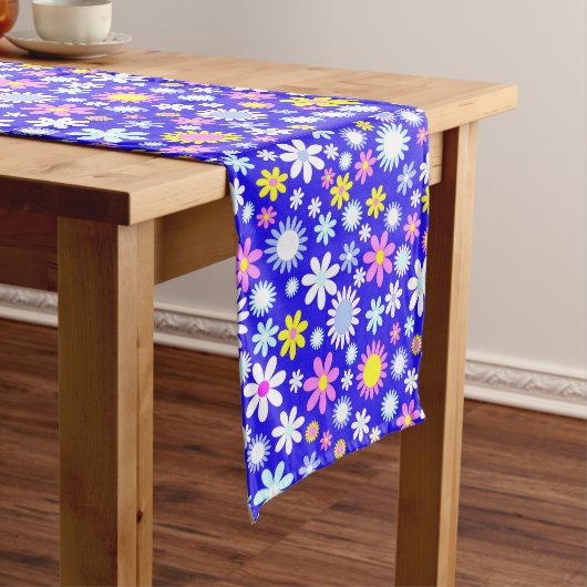 Blauw ventilatorvermogen lange tafelloper (Voorbeeld)