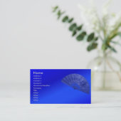 Blauw ventilatorVisitekaartje Visitekaartje (Staand voorkant)