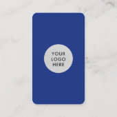 Blauw verbind met de code van ons QR Visitekaartje (Achterkant)