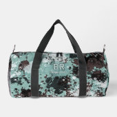 Blauw Verfspatten Monogram Gymtas Plunjezak (Achterkant)
