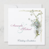  blauw vergeet me dat ik een bruiloft moet vieren kaart (Voorkant)