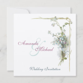  blauw vergeet me dat ik een bruiloft moet vieren kaart