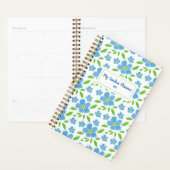 Blauw vergeet-me-Knot Floral Persoonlijke Tuin Planner (Display)