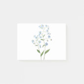 blauw vergeet me niet bloemen 2021 waterverf post-it® notes (Voorkant)