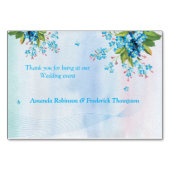 Blauw Vergeet-me-niet, bloemen Kaart (Achterkant)