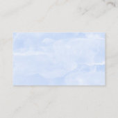 Blauw vergeet me niet Calligrafie-cadeauregister Informatiekaartje (Achterkant)