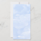 Blauw vergeet me niet Weddenschap Foto bedankt (Achterkant)