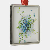 Blauw Vergeet-Me-Nots Metalen Ornament (Rechts)