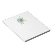 Blauw  Vergeet-Me-Nots Notitieblok (Schuin)