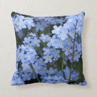 Blauw vergeet-me-Nots Pillow Kussen