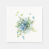 Blauw  Vergeet-Me-Nots Servetten (Voorkant)