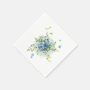 Blauw  Vergeet-Me-Nots Servetten