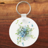 Blauw Vergeet-Me-Nots Sleutelhanger (Voorkant)