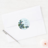 blauw Vergeet me nots Stickers (Envelop)