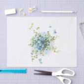 Blauw Vergeet-Me-Nots Tissuepapier (Craft)