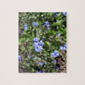 Blauw Vergeet mij niet puzzel (Verticaal)