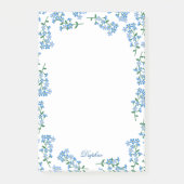 Blauw vergeet mijn opmerkingen - Jouw naam toevoeg Post-it® Notes (Voorkant)