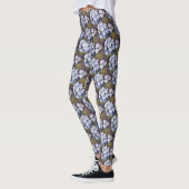 BLAUW VERGETEN ME NOTA'S FLORAL LEGGINGS (Links)