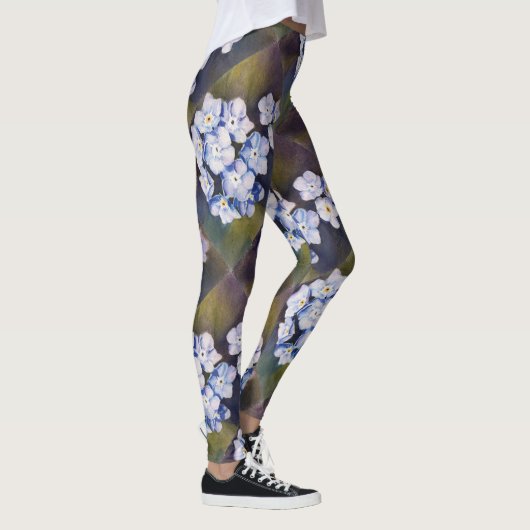 BLAUW VERGETEN ME OPMERKINGEN | LEGGINGS (Rechts)