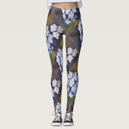 BLAUW VERGETEN ME OPMERKINGEN | LEGGINGS