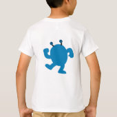 Blauw verjaardagsmonster t-shirt (Achterkant)
