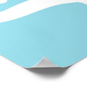 Blauw Verkoopteken, 18x24 Lente Seizoen Verkooptek Poster (Hoek)