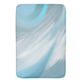 Blauw verlegen moderne decoratie badmat (Voorkant Verticaal)