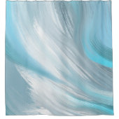 Blauw verlegen moderne decoratie douchegordijn (Voorkant)