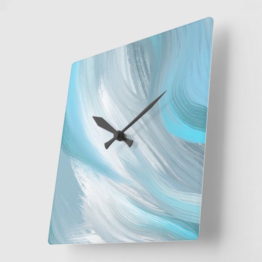 Blauw verlegen moderne decoratie vierkante klok (Hoek)